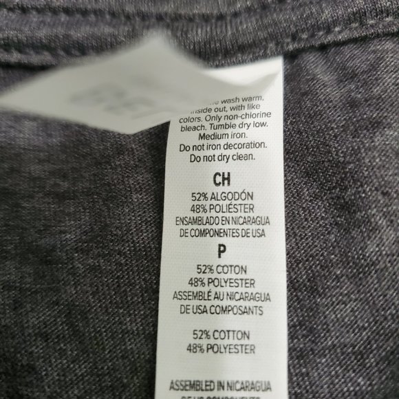 Bella + Canvas Women's Heather Gray/Grey Cotton Blend V-Neck T-Shirt Sz S NEW! - Picture 4 of 5